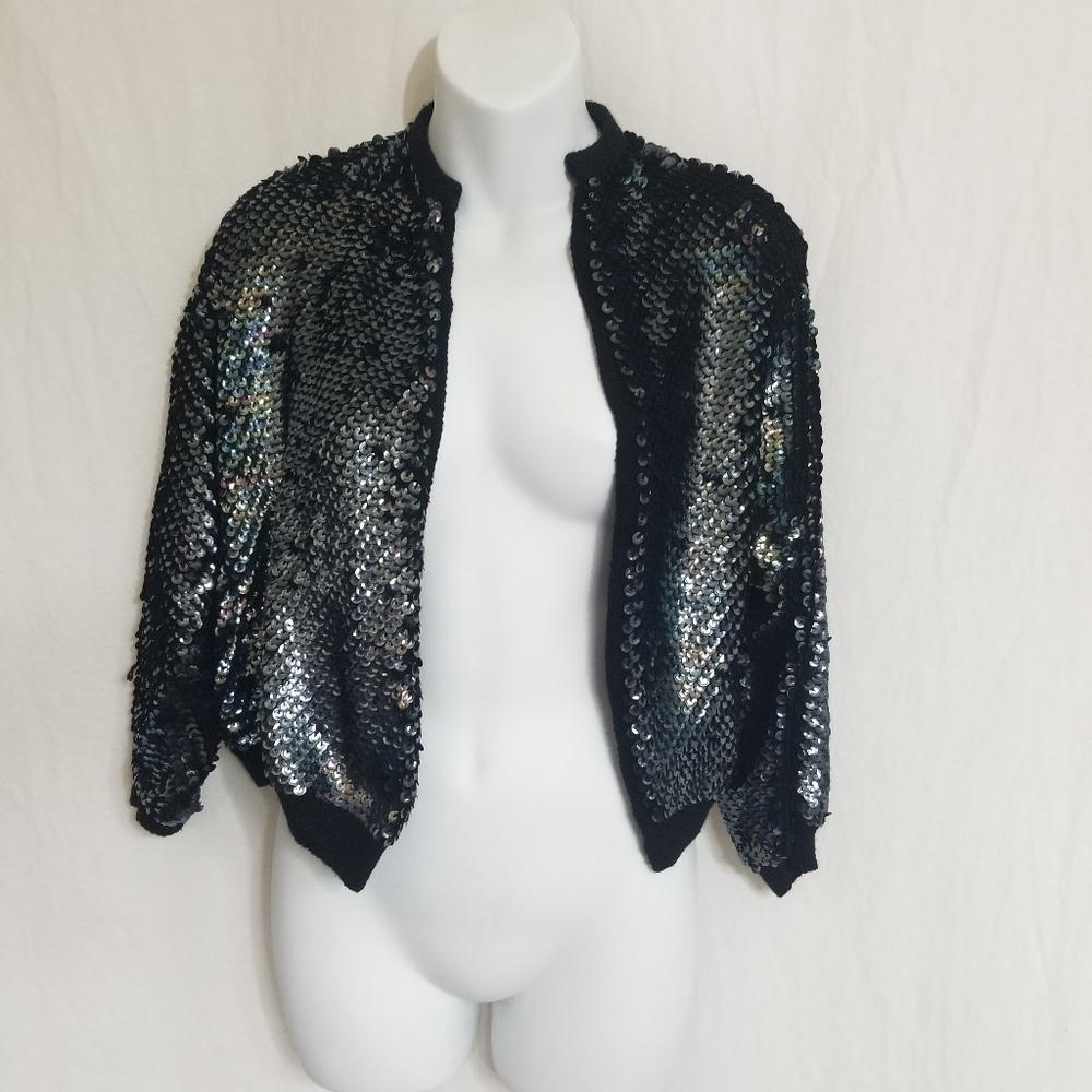Vintage Bernat Sequin Jacket - Picture 2 of 16